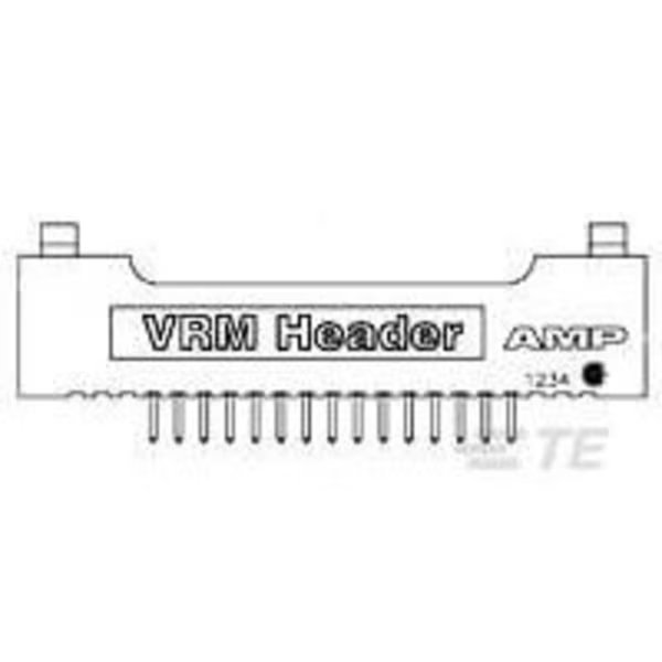 40 MODII 2PC VRM8 HDR W/LATCH, Te Connectivity, Mfr#: 146315-1